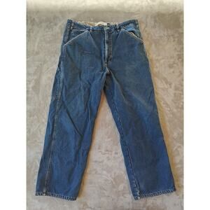 Vintage Gap Mechanics Carpenter Utility Pants Relax Fit Denim.